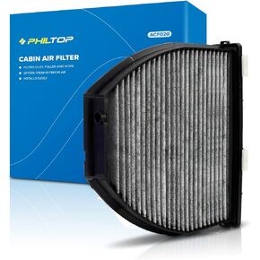 PHILTOP ACF020 (CF10934) Cabin Air Filter, Replacement for AMG GT, C230, C250, C300, C350, E250, E350, E400, E550, Premium Cabin Filter with Activated Carbon, Filter Up Dust Pollen