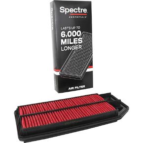 Spectre Essentials Engine Air Filter by K&N: Premium, 50-Percent Longer Life: Fits Select 2003-2008 HONDA/ACURA (Accord, TSX), SPA-2276