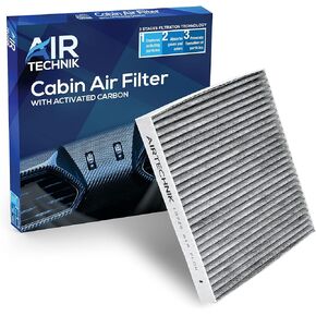 AirTechnik CF10729 Cabin Air Filter w/Activated Carbon | Fits Chrysler 200, Cirrus, Sebring, Dodge Avenger, Caliber, Journey, Jeep Compass, Patriot - 5058693AA