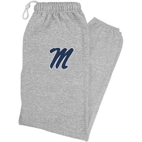 LOGOVISION University of Mississippi School Logo Mens Jogger Sweatpants, Athletic Heather, Large