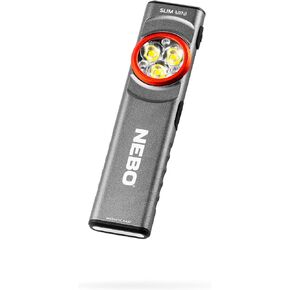 NEBO Slim Mini Rechargeable 250 Lumen Compact Pocket Flashlight, Portable, Water and Impact Resistant Flashlight