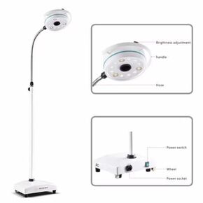 Dental 36W 12 LED Mobile Surgical Medical Exam Light AC Shadowless Lamp KD-2012D-3 Floor Stand Type by Purple-Violet