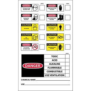 CI1P National Marker Labels, Chemical ID, 5X3, Ps Vinyl (Pack of 10)