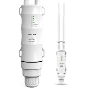 AC600 Outdoor Wireless Weatherproof WiFi Internet Signal Booster Amplifier,High Power Dual Band Repeater/Router/AP with POE, 2.4&5GHz 600Mbps WiFi Range Extender,WiFi Coverage for Working Home