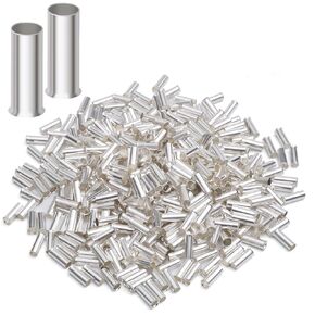 XHF 1000 PCS AWG 24/0.34mm² Wire Ferrules Insulated Copper Crimp Connectors, Crimp Pin Cord End Terminals Blue