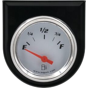 Equus 5362 2" Fuel Level Gauge, White