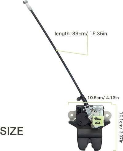 مزلاج صندوق السيارة 81230-D4000 متوافق مع KIA Optima 2016 2017 2018 2019 2020 LX EX 1.6 2.0 2.4L مشغل قفل مزلاج الباب الخلفي بديل لكيا 81230D4000 in Kuwait