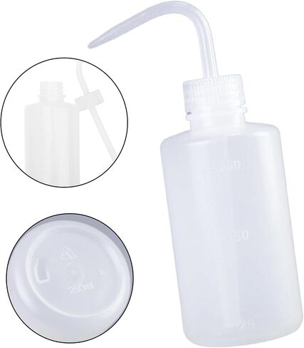 Tattoo Wash Bottles, 4pcs 250ml/8oz Succulent Watering Bottle Plastic Bottle Squeeze Sprinkling Tattoo Squeeze Bottle for Tattoo Green Soap Water Plants (White) in Saudi Arabia