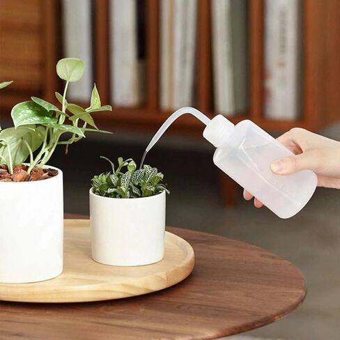 Tattoo Wash Bottles, 4pcs 250ml/8oz Succulent Watering Bottle Plastic Bottle Squeeze Sprinkling Tattoo Squeeze Bottle for Tattoo Green Soap Water Plants (White) in Saudi Arabia