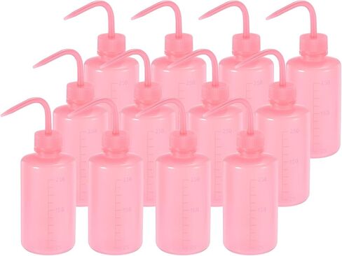 باتيكل 12 جهاز كمبيوتر شخصى 8oz مختبر ضغط زجاجة 250 مل زجاجات غسل السلامة البلاستيكية بخ زجاجة الوشم زجاجة لتنظيف أدوات المياه تجارب الري النباتية لوازم الوشم (أسود) in Kuwait