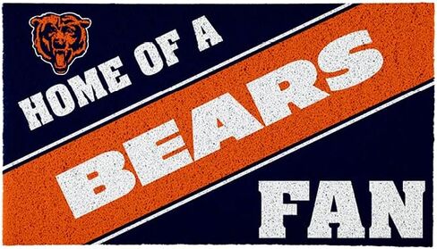 Team Sports America NFL Chicago Bears | Indoor and Outdoor Entryway | 28 x 16 Inches | Non Slip Back | Welcome Floor Mats | Muddy Dog Paws | Front Door Entrance Home Décor in Saudi Arabia