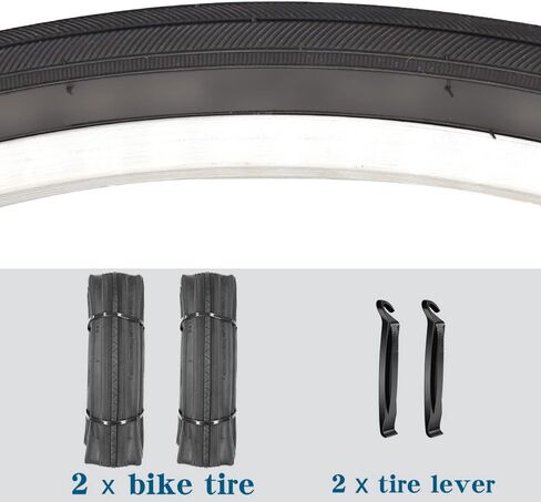 26X1 3/8 (37-590) Road Bike Tires with or Without Bike Tubes 26x1.3/8 32mm AV Schrader Valve in Saudi Arabia