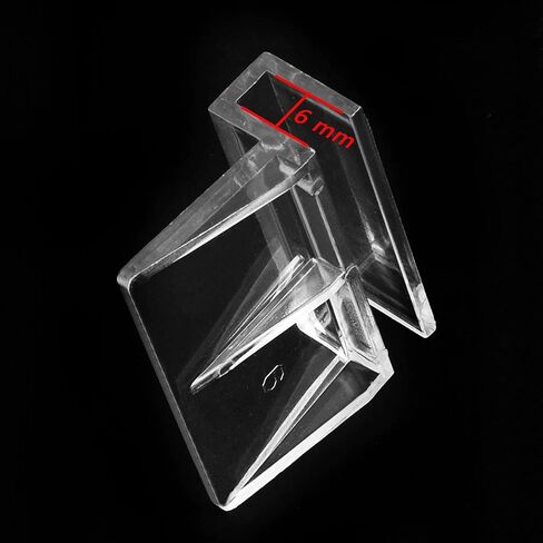 6 قطعة لون واضح الاكريليك حوض للأسماك غطاء زجاجي كليب حامل الدعم ، 6 مللي متر in Kuwait