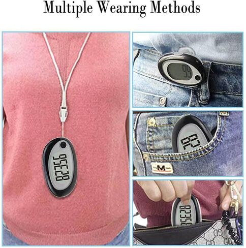 عداد خطوات رقمي ثلاثي الأبعاد لمشبك المشي على عداد الخطى مع مشبك وقت النشاط 7 أيام ذاكرة مسافة المشي أميال/كم ممارسة اللياقة البدنية النشاط السعرات الحرارية للرجال والنساء والأطفال in Kuwait