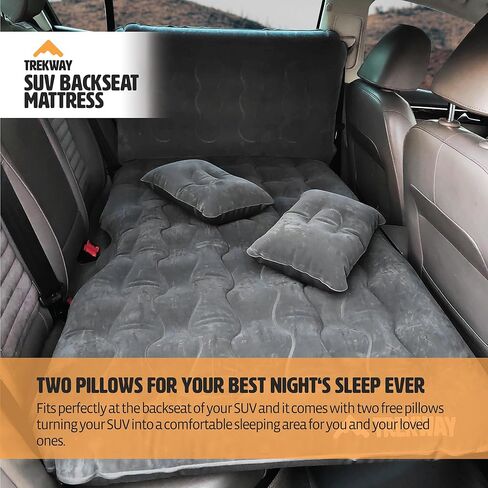 مرتبة هوائية قابلة للنفخ للمقعد الخلفي لسيارات الدفع الرباعي من Offroading Gear مع غرف جانبية - سرير تخييم للسيارة - لـ 4Runner، Outback، Forester، Cherokee، RAV4، إلخ. من Trekway in Kuwait