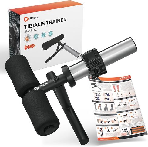Lifepro Tib Bar - قضيب Tibialis لتدريب قوة الكاحل والساق، آلة تدريب الساق Tibialis Trainer Tibia Dorsi لسيقان أقوى - تناسب لوحات الوزن الأولمبية مقاس 2 بوصة، معدات التمرين الأمامية Tibialis in Kuwait