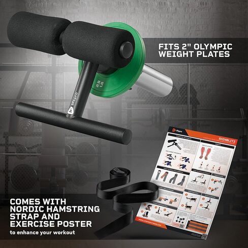 Lifepro Tib Bar - قضيب Tibialis لتدريب قوة الكاحل والساق، آلة تدريب الساق Tibialis Trainer Tibia Dorsi لسيقان أقوى - تناسب لوحات الوزن الأولمبية مقاس 2 بوصة، معدات التمرين الأمامية Tibialis in Kuwait