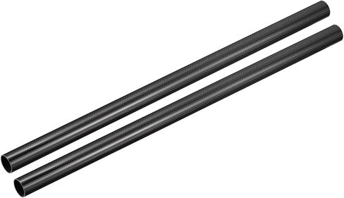 MECCANIXITY Carbon Fiber Tubes, 500mm x 25mm x 23mm 3K Hollow Carbon Wrapped Tubing Round Plain Weave Glossy Surface for Quadcopter Pack of 2 in Saudi Arabia