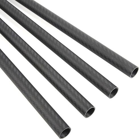 4pcs 16mm Carbon Fiber Tube 16mmx14mmx330mm,6/8/10/12/14mm Available, 3K roll Wrapped Twill Matte Finish in Saudi Arabia
