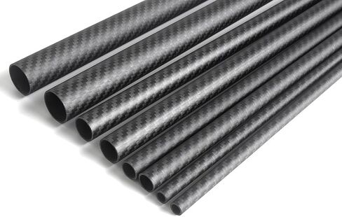 4pcs 16mm Carbon Fiber Tube 16mmx14mmx330mm,6/8/10/12/14mm Available, 3K roll Wrapped Twill Matte Finish in Saudi Arabia