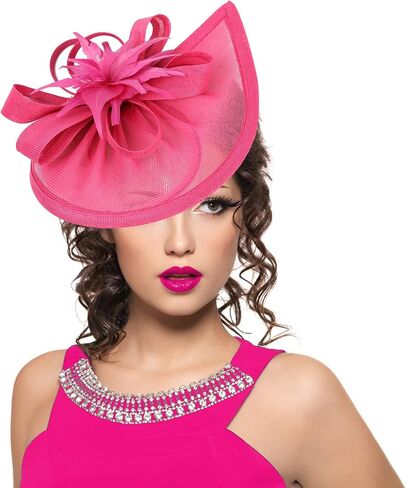 Dressfan الفاسناتور قبعة المرأة خوذة خمر 20s 50s اكسسوارات عقال ل كنتاكي ديربي/زفاف/كوكتيل/حفلة الشاي in Kuwait