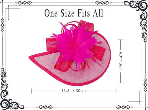 Dressfan الفاسناتور قبعة المرأة خوذة خمر 20s 50s اكسسوارات عقال ل كنتاكي ديربي/زفاف/كوكتيل/حفلة الشاي in Kuwait
