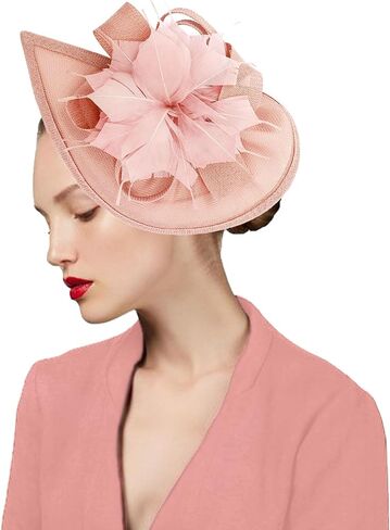 Dressfan الفاسناتور قبعة المرأة خوذة خمر 20s 50s اكسسوارات عقال ل كنتاكي ديربي/زفاف/كوكتيل/حفلة الشاي in Kuwait