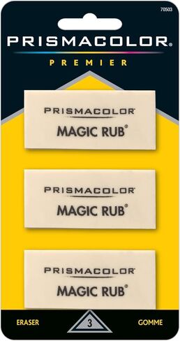 محايات الفينيل Prismacolor® Magic Rub®، باللون البيج، عبوة مكونة من 3 قطع in Kuwait