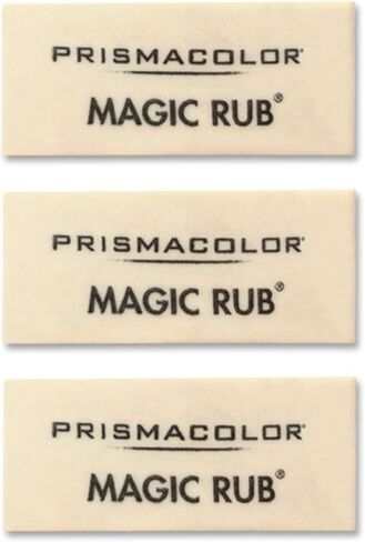 محايات الفينيل Prismacolor® Magic Rub®، باللون البيج، عبوة مكونة من 3 قطع in Kuwait