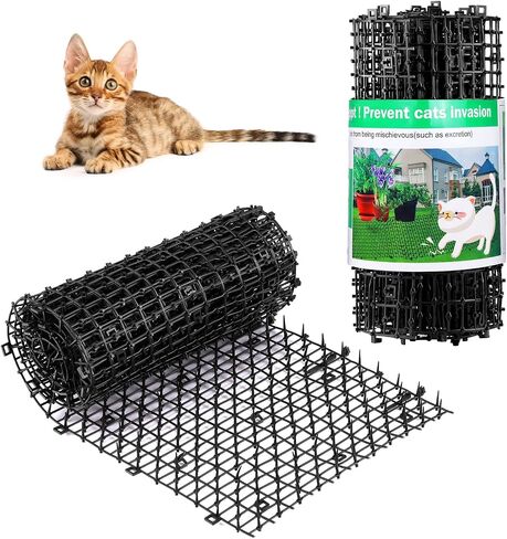 Cat Scat Mat with Spikes 6.5FT Cat Deterrent Mats Plastic Scat Mat for Dogs and Cats Spike Deterrent in Saudi Arabia