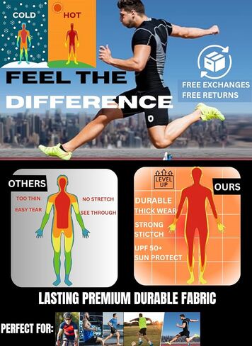 Olympian Durable Duty Spandex All Season UPF 50+ Premium Gear Athletic Sports Lightweight Men's Compression Shorts in Saudi Arabia
