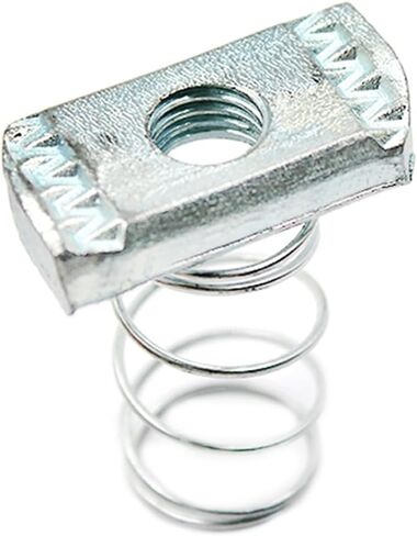 صواميل مشقوقة، Yucool 3/8-16 صواميل قناة زنبركية مع صواميل زنبركية مطلية بالزنك للاستخدام مع قناة تبختر (15 عبوة) in Kuwait