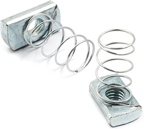 صواميل مشقوقة، Yucool 3/8-16 صواميل قناة زنبركية مع صواميل زنبركية مطلية بالزنك للاستخدام مع قناة تبختر (15 عبوة) in Kuwait