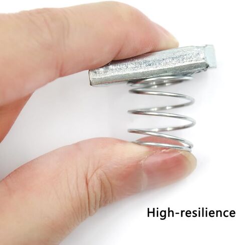 صواميل مشقوقة، Yucool 3/8-16 صواميل قناة زنبركية مع صواميل زنبركية مطلية بالزنك للاستخدام مع قناة تبختر (15 عبوة) in Kuwait