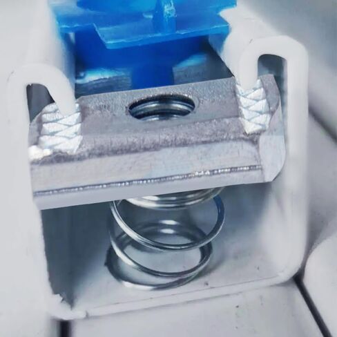 صواميل مشقوقة، Yucool 3/8-16 صواميل قناة زنبركية مع صواميل زنبركية مطلية بالزنك للاستخدام مع قناة تبختر (15 عبوة) in Kuwait