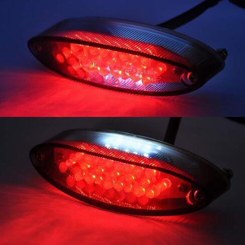 12 فولت 28 LED دراجة نارية الفرامل إيقاف تشغيل الذيل ضوء لوحة ترخيص أضواء متوافق مع دراجة نارية كروزر ATV Banshee Warrior YFZ WR XT in Kuwait