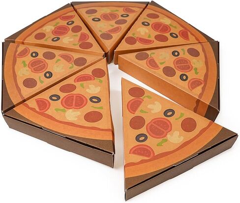 علب شرائح بيتزا من Restaurantware Eco Pie مقاس 9.3 × 10.3 × 1.8 بوصة، 100 حاوية شرائح بيتزا صدفية - قفل تبويب مقاوم للدهون، صناديق بيتزا فردية من الورق الأبيض لأكشاك المطاعم والمقاهي in Saudi Arabia