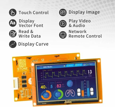 10.1 وحدة ذكية TFT LCD HMI تعمل باللمس + مصمم واجهة المستخدم الرسومية مجانًا مع وحدة المعالجة المركزية 1 جيجا هرتز 262 ألف لون ضمان 3 سنوات لـ Arduino Uno R3 ESP8266 ESP32، V3.0 إصدار جديد مطور in Kuwait
