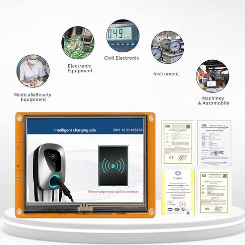 10.1 وحدة ذكية TFT LCD HMI تعمل باللمس + مصمم واجهة المستخدم الرسومية مجانًا مع وحدة المعالجة المركزية 1 جيجا هرتز 262 ألف لون ضمان 3 سنوات لـ Arduino Uno R3 ESP8266 ESP32، V3.0 إصدار جديد مطور in Kuwait