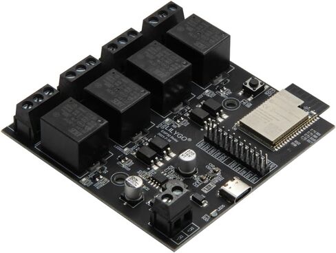 LILYGO TTGO T-Relay ESP32 Wireless Module DC 5V 4 Groups Relay Development Board 4MB Flash WiFi BLE Remote Switch Control in Kuwait