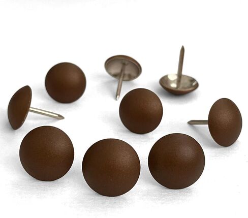 Let's Decorate 100PCS D16mm/0.63" Antique Black Upholstery Tacks, Passed Salt Spray Test for Outdoor Use, Garden Metal Thumb Tacks, Home DIY Decorative Nail Heads Nails (100, 16mm Antique Black) in Saudi Arabia