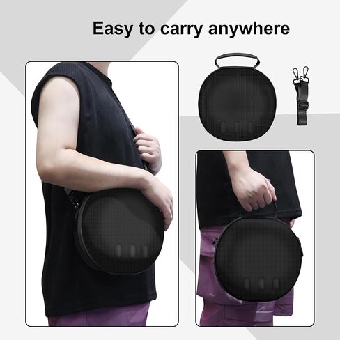 Hard Case Compatible with Meta Oculus Quest 3 VR Gaming Headset&Touch Controllers,Waterproof Shockproof Carrying Bag with Mesh Pocket for Travel and Home Storage Case (Black) in Saudi Arabia