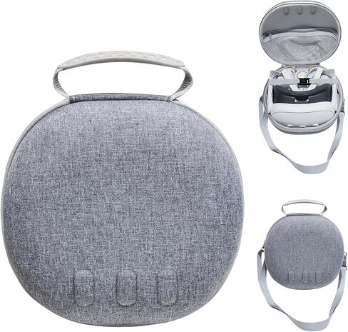Hard Case Compatible with Meta Oculus Quest 3 VR Gaming Headset&Touch Controllers,Waterproof Shockproof Carrying Bag with Mesh Pocket for Travel and Home Storage Case (Black) in Saudi Arabia