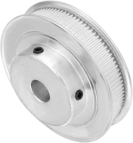 uxcell Aluminum 100 Teeth 10mm Bore 2.032mm Pitch Timing Belt Pulley for 10mm Belt in Kuwait