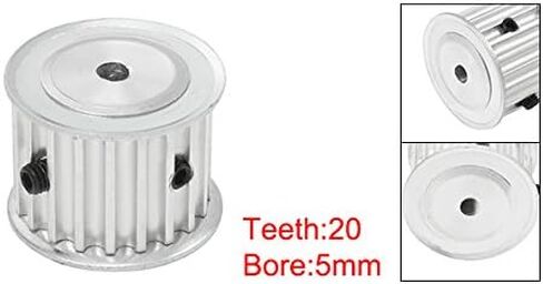 uxcell Aluminum 20 Teeth 12.7mm Bore 5mm Pitch Timing Belt Pulley for 20mm Belt in Saudi Arabia