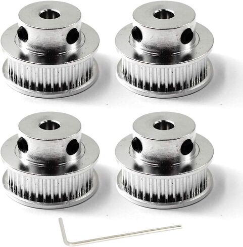 GT2 Timing Belt Pulley 40 Teeth 12mm Bore for 3D Printer CNC 6mm Width Belt Pack of 4 (Wrench Included) in Saudi Arabia