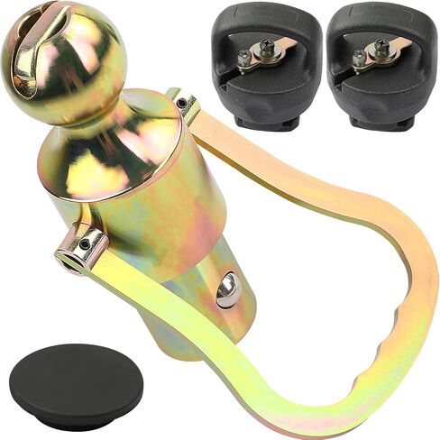 GNXA2061 Puck System Gooseneck Hitch Ball Kit, 2-5/16 Inch gooseneck Ball & Safety Chain Anchor kit Fits for Ford F-250/350/450, Fits for Chevrolet/Nissan Titan XD Trucks in Saudi Arabia