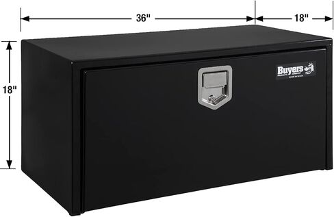Buyers Products 1702105 Black Steel Underbody Truck Box with Paddle Latch, 18 x 18 x 36 Inch in Saudi Arabia