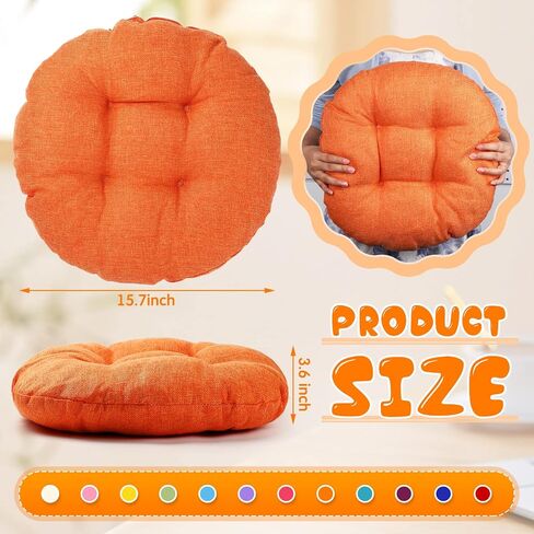 Geelin Tatuo 12 Pcs 15.7 Inch Round Floor Seat Cushions Floor Pillow Color Linen Chair Pad for Kids Students School Classroom Tatami Car Office in Saudi Arabia