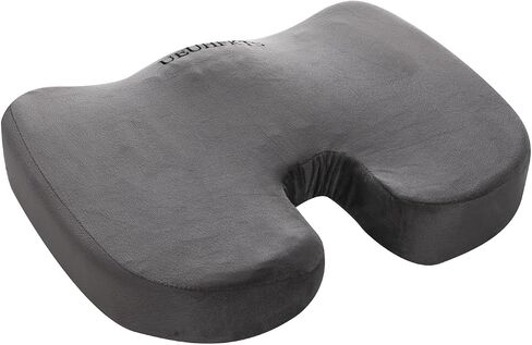 Seat Cushion Gel Enhanced Seat Cushion Office Chair Cushions Car Seat Cushion Cushion for Tailbone Pain Office Chair Car Seat Cushion Sciatica & Back Pain Relief (Black+Gel) in Saudi Arabia